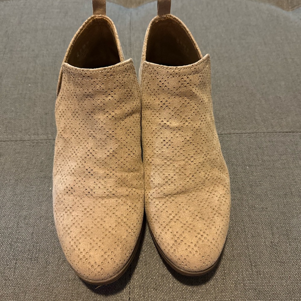 Dr. Scholl's Light Brown Perforated Ankle Boots